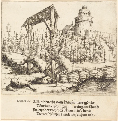 The Parable of the Wicked Husbandmen by Augustin Hirschvogel, print, 1549