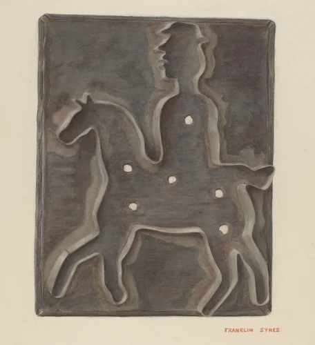 Cookie Cutter by Franklyn Syres, index of american design, 1935-1942