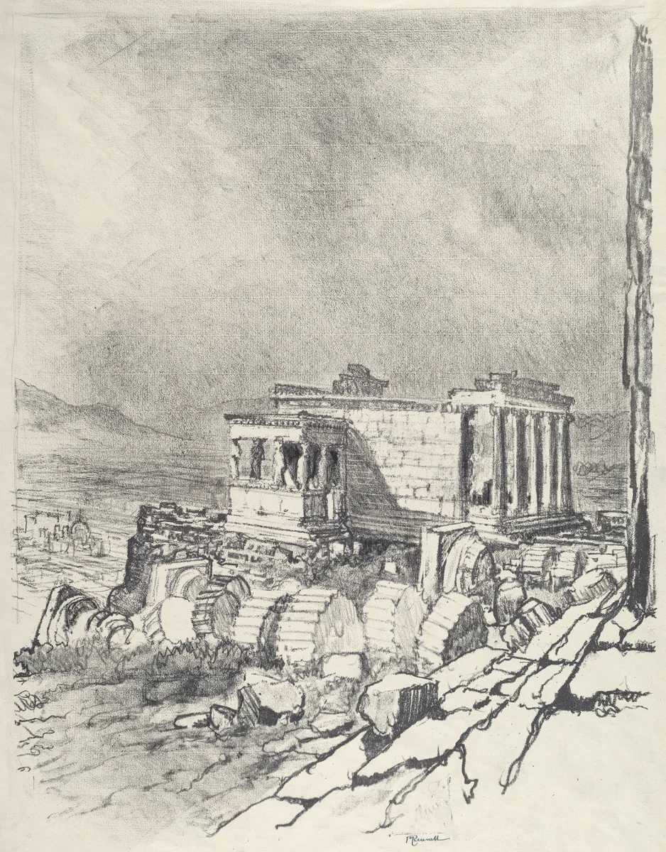 The Erechtheum by Joseph Pennell, print, 1913