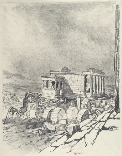 The Erechtheum by Joseph Pennell, print, 1913