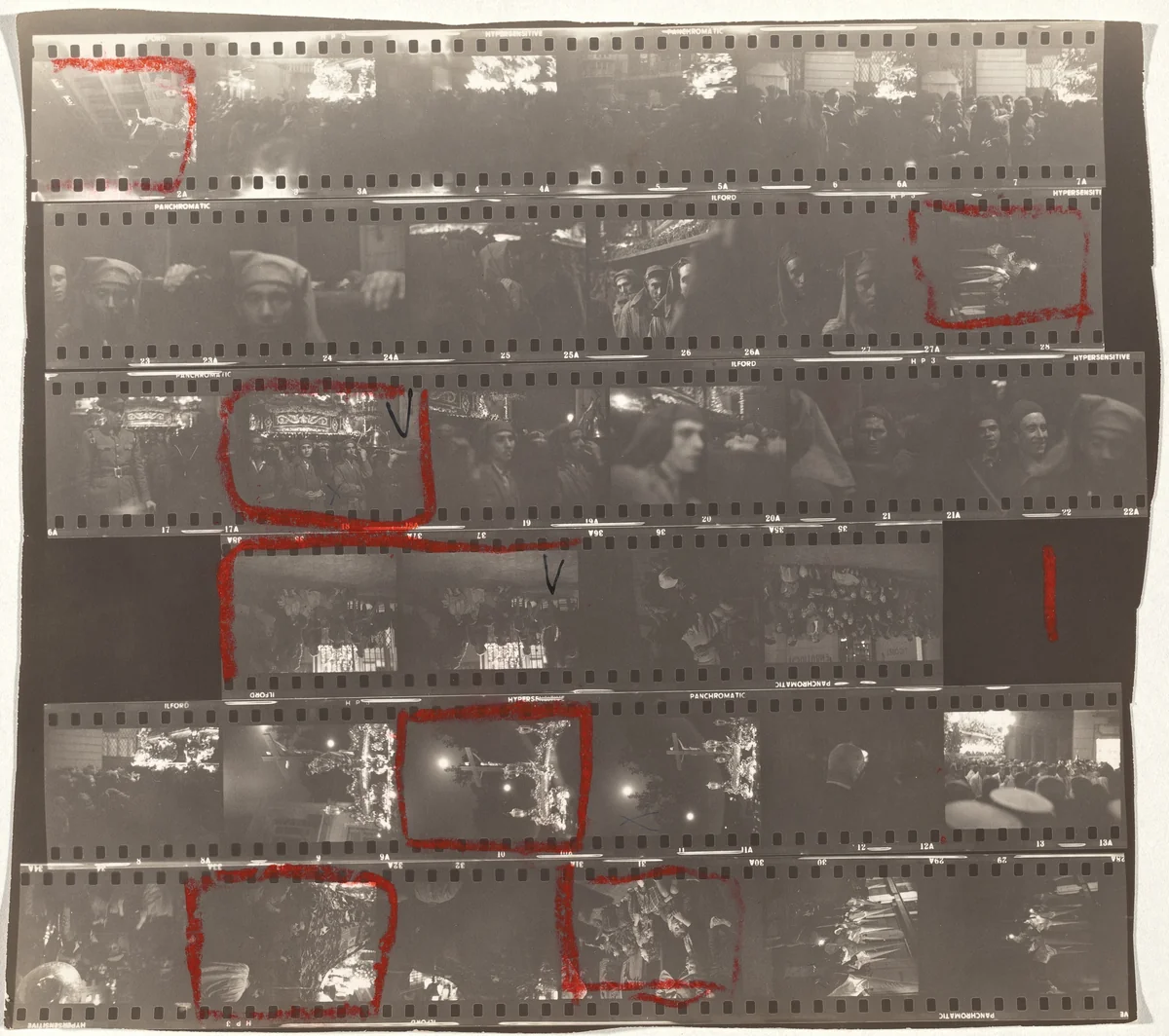 Trip south--Seville and Malaga, Spain 1/Black, White and Things 24 by Robert Frank, photograph, 1952