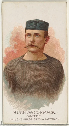 Hugh McCormack, Skater, from World's Champions, Series 2 (N29) for Allen & Ginter Cigarettes by Allen & Ginter, print, 1888