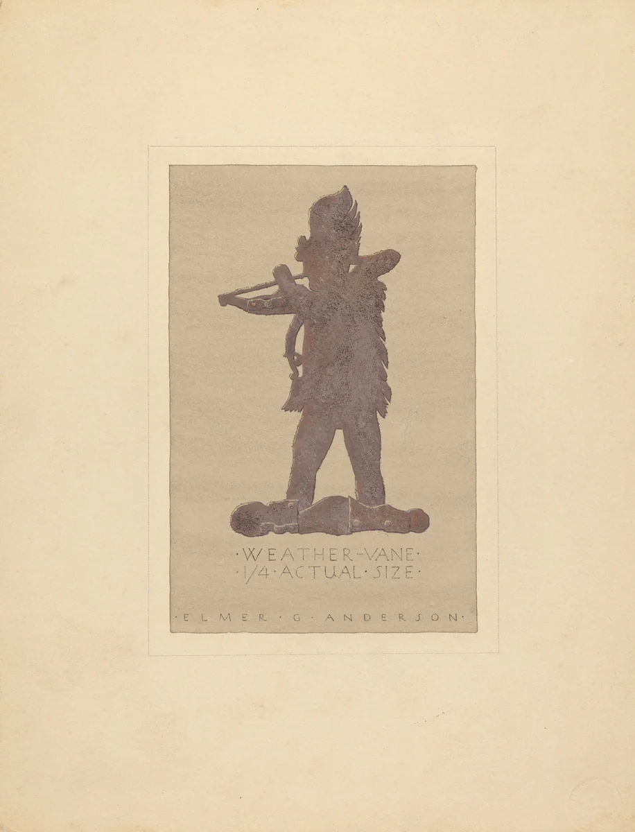 Weather Vane by Elmer G. Anderson, index of american design, 1936