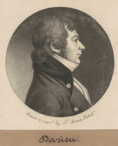 Darieu by Charles B. J. Févret de Saint-Mémin, print, 1800