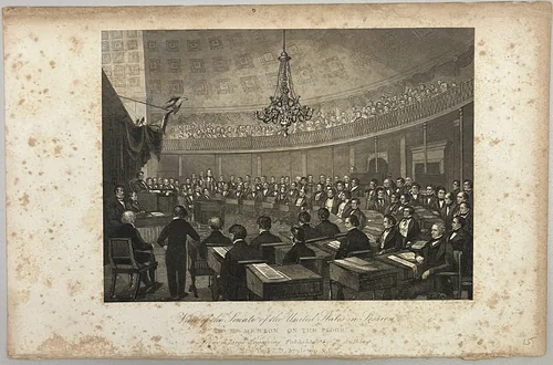 View of the Senate of the United States in Session by J. Rodgers, other, 1800-1899