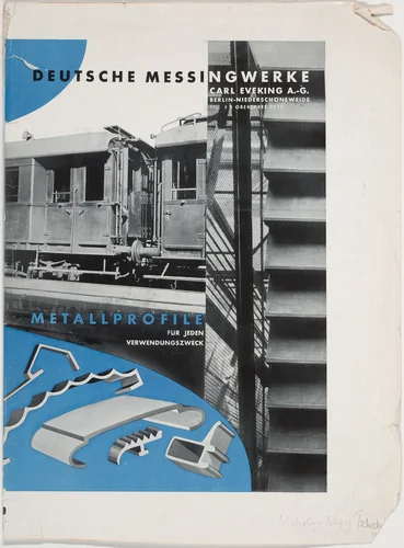 Deutsche Messingwerke, Metallprofile für jeden Verwendungszweck by László Moholy-Nagy, design