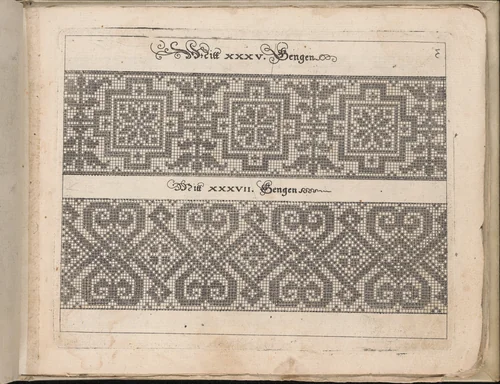 Schön Neues Modelbuch (Page 8 recto) by Johann Sibmacher, book, 1597