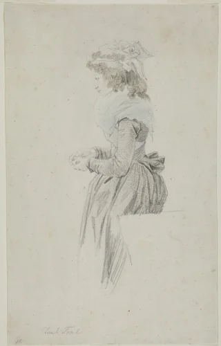 Aunt Tonl by Wilhelm von Kobell, drawing, 1785-1855