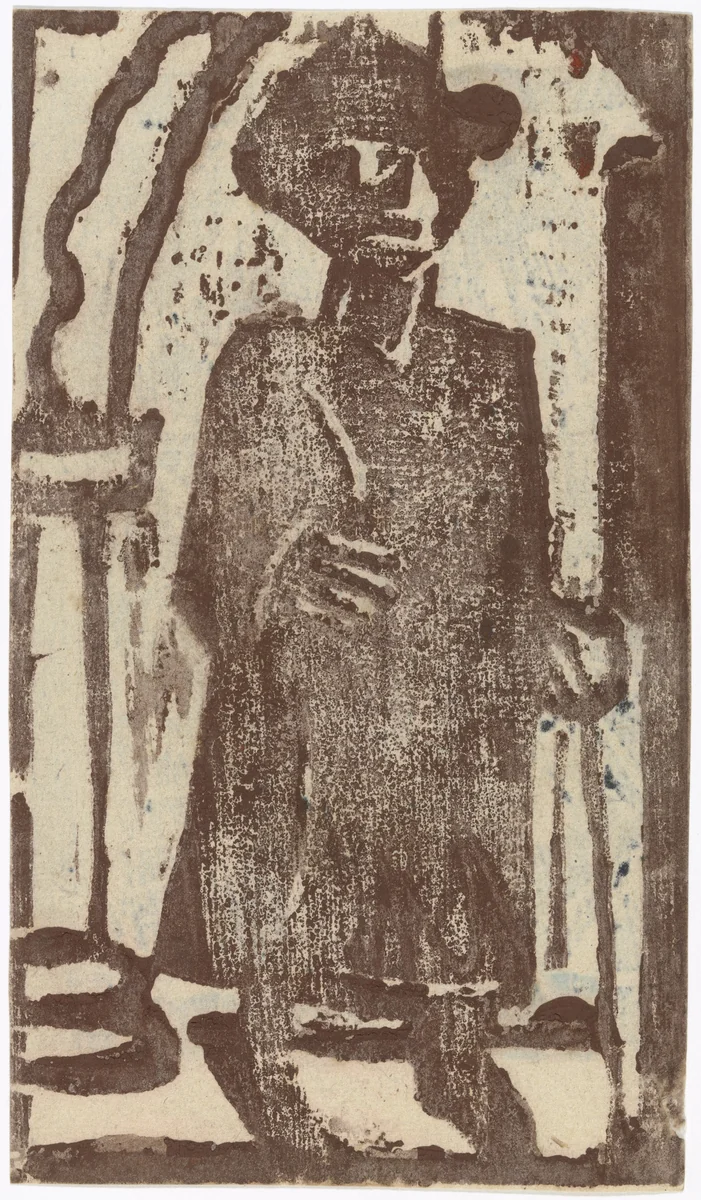 Strolling (Spaziergänger) by Christian Rohlfs, print, 1921