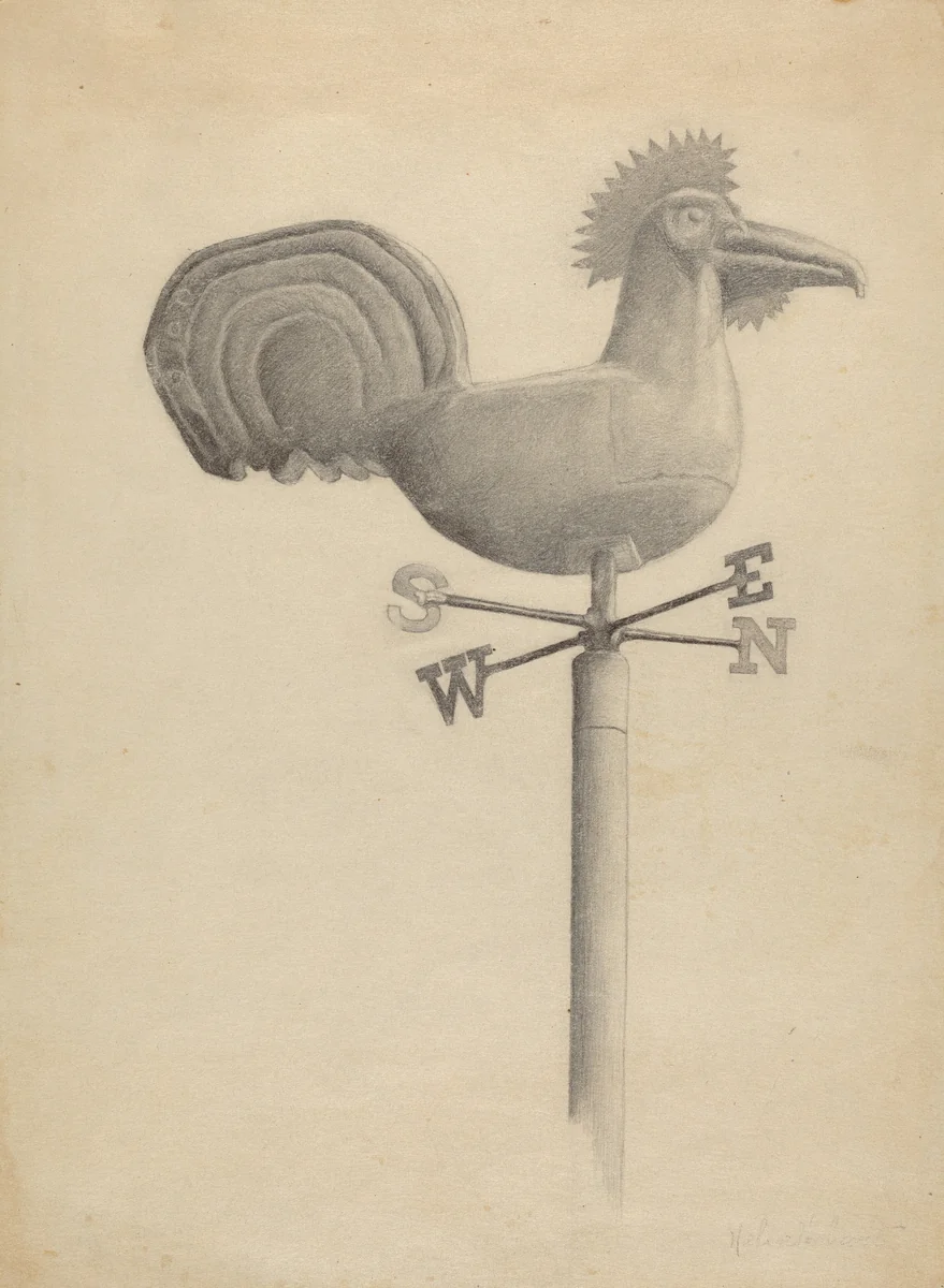 Weather Vane by Helen Hobart, index of american design, 1936