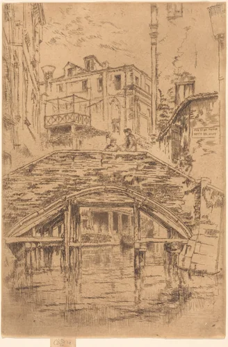 Ponte del Piovan by James McNeill Whistler, print, 1880