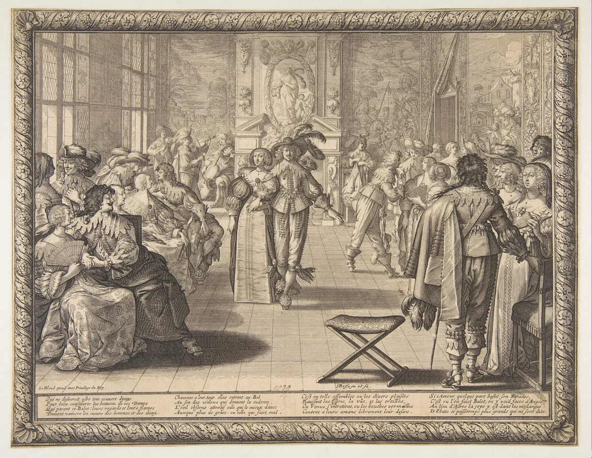 The Ball by Abraham Bosse, print, 1629-1640