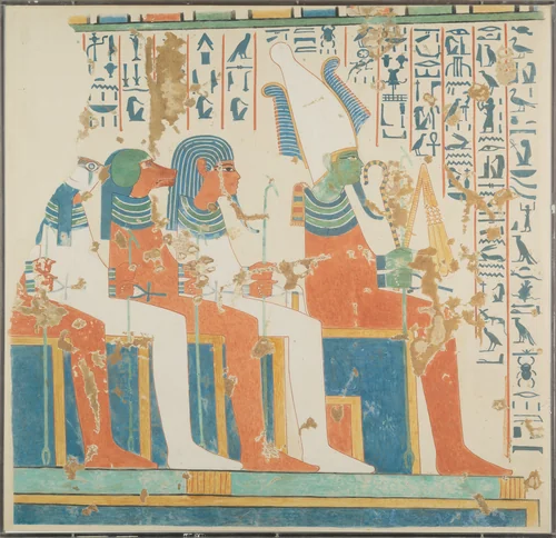 Osiris and the Four Sons of Horus by Nina de Garis Davies, artwork, -1400--1352