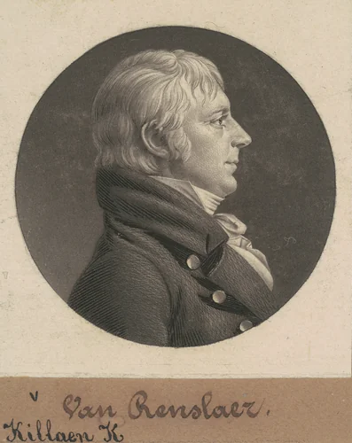 Kiliaen Kiliaen Van Rensselaer by Charles B. J. Févret de Saint-Mémin, print, 1805
