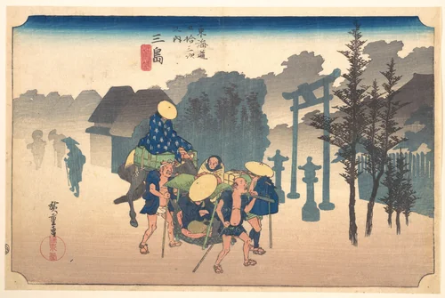 Morning Mist by Utagawa Hiroshige (歌川広重), print, 1797-1858