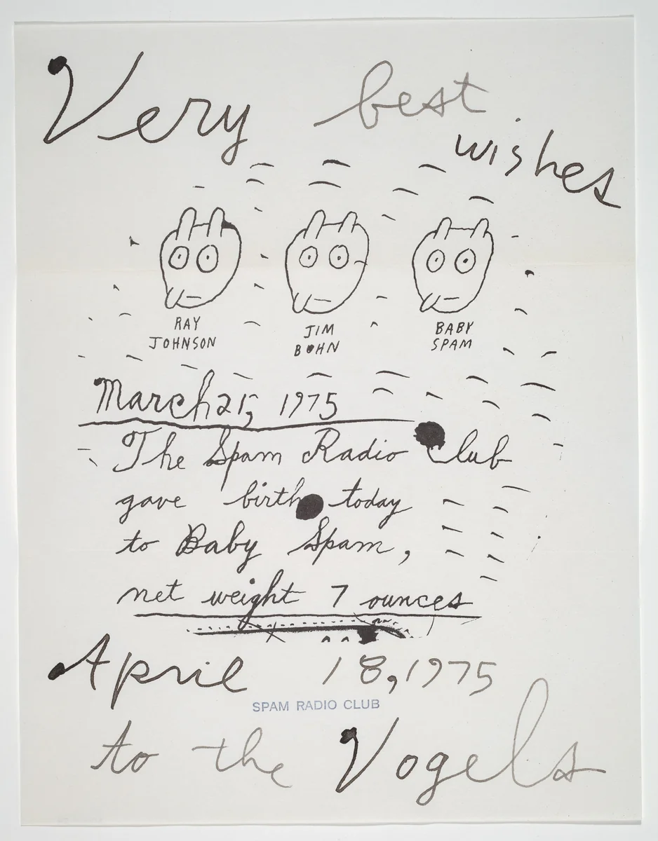 Untitled by Ray Johnson, print, 1975