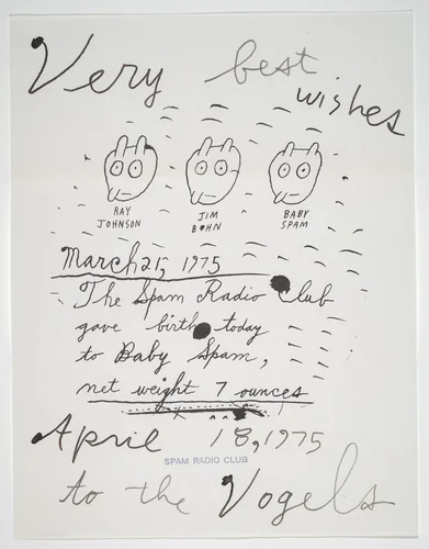 Untitled by Ray Johnson, print, 1975