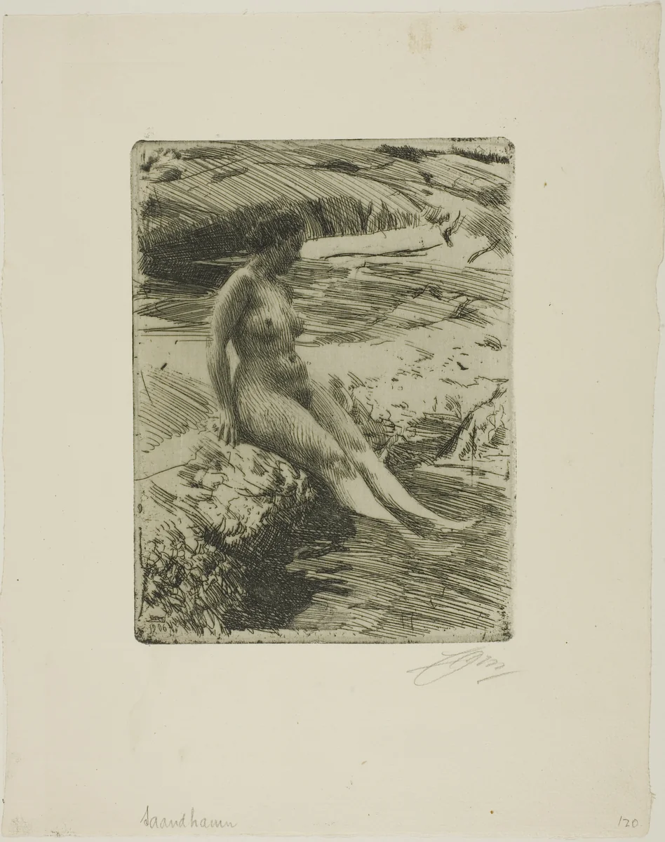 Sandhamn by Anders Zorn, print, 1906