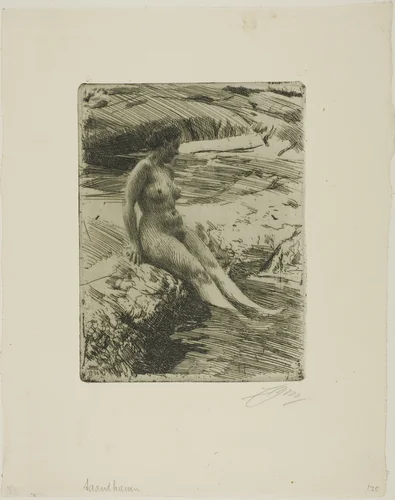 Sandhamn by Anders Zorn, print, 1906