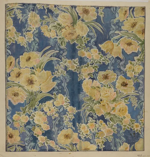 Printed Textile by Marie Lutrell, index of american design, 1940