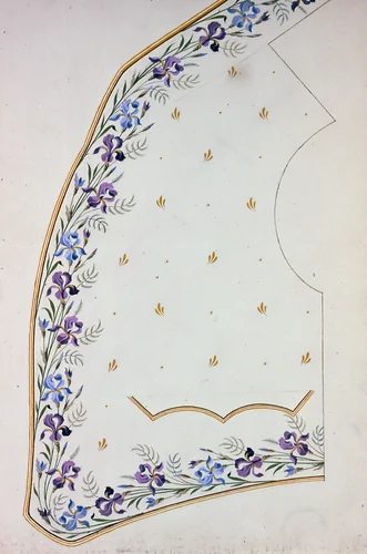 Waistcoat Design by England or France, textile, 1830-1849