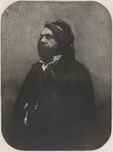 Portrait of Théophile Gautier, after Nadar by Charles Nègre, photograph, 1857