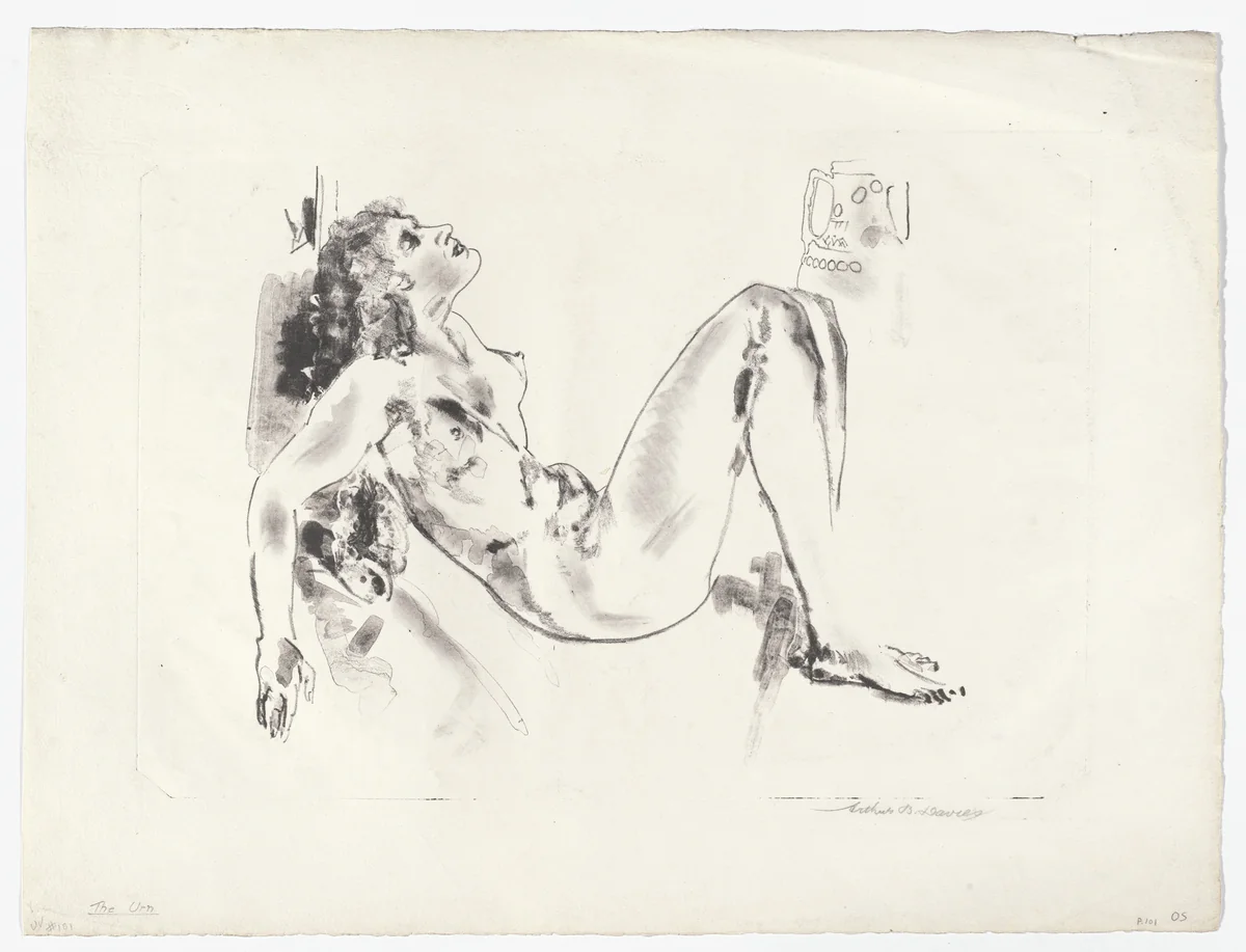 The Urn by Arthur B. Davies, print, 1919