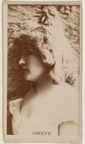 Omene, from the Actresses series (N245) issued by Kinney Brothers to promote Sweet Caporal Cigarettes by Kinney Brothers Tobacco Company, photograph, 1890