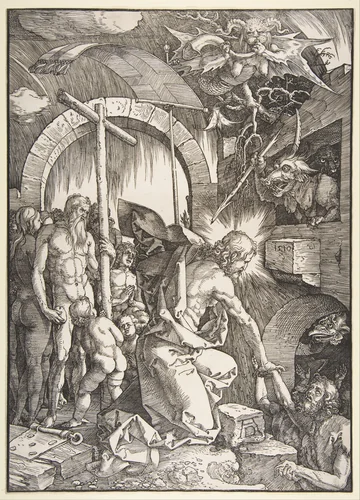 Christ Descending into Hell by Albrecht Dürer, print, 1485-1528