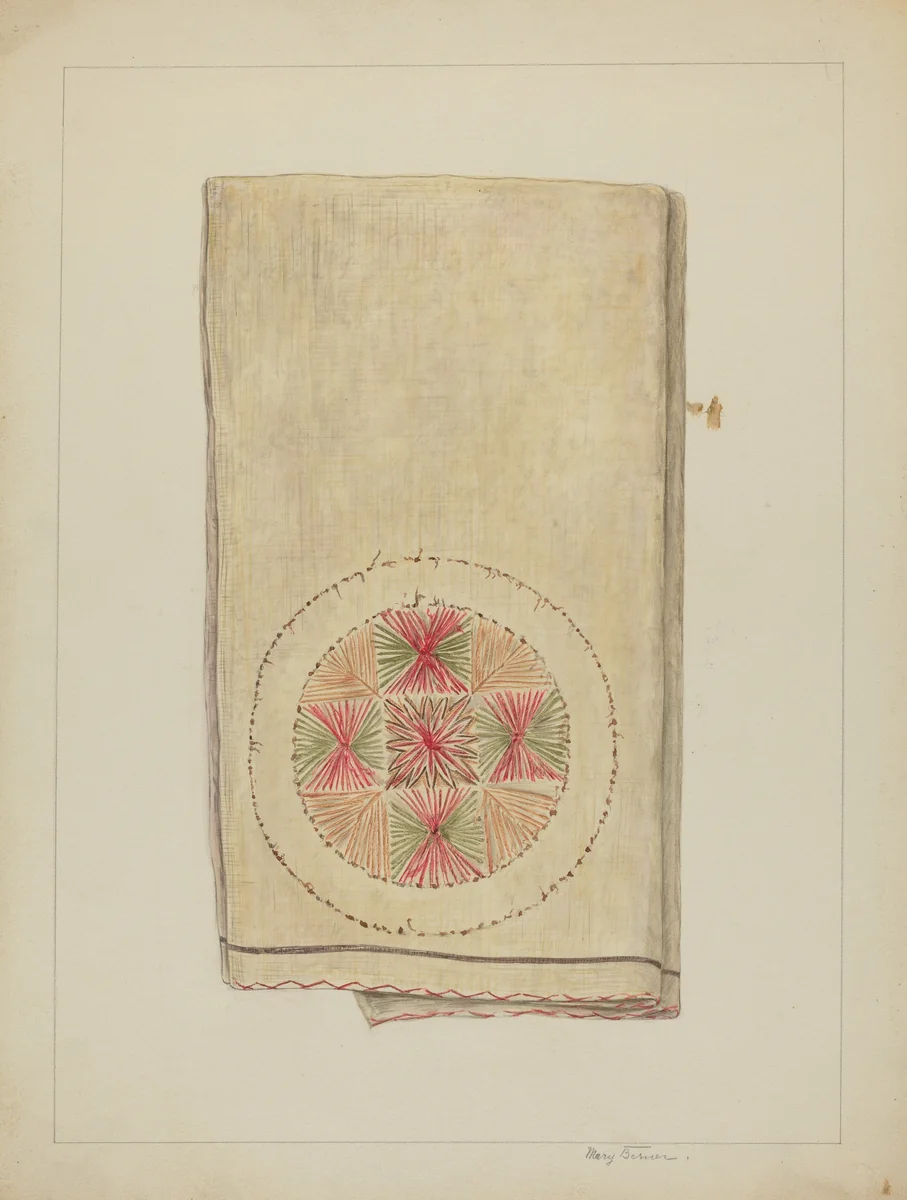 Blanket by Mary Berner, index of american design, 1936