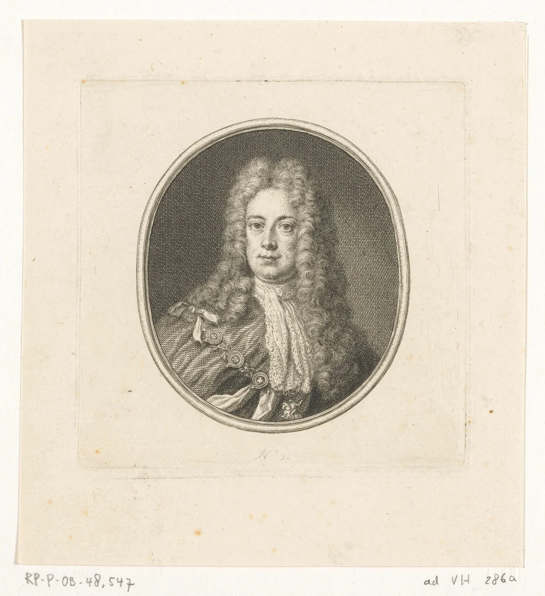 Portret van de John Churchill, hertog van Marlborough by Jacob Houbraken, print, 1708-1780