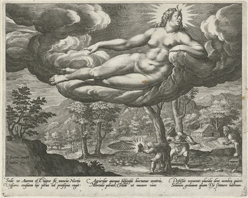 Avond by Unknown, print, 1582