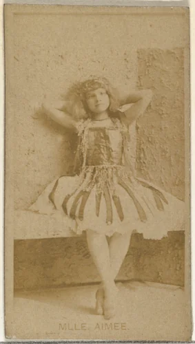 Mlle. Aimee, from the Actors and Actresses series (N145-8) issued by Duke Sons & Co. to promote Duke Cigarettes by W. Duke, Sons & Co., photograph, 1890-1895