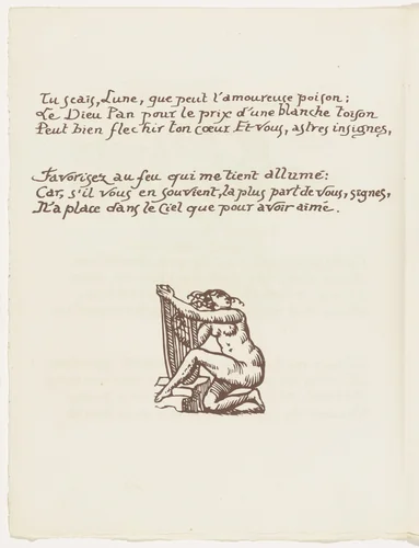 Tailpiece (folio 91 verso) from Les Amours (The Loves) by Émile Bernard, illustrated book, 1915