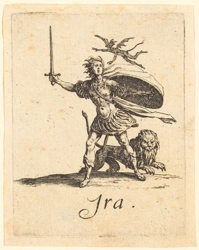 Anger by Jacques Callot, print, 1621