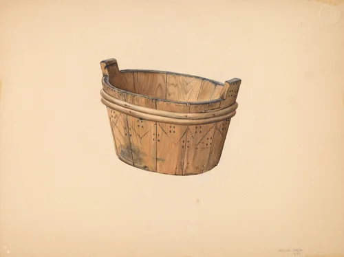 Butter Firkin by Orison Daeda, index of american design, 1939