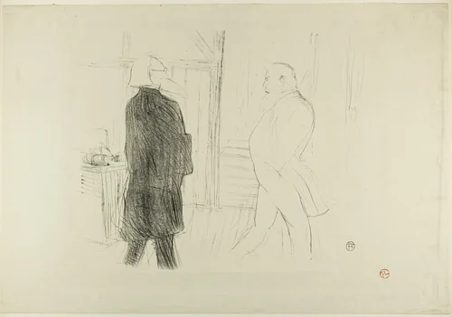 Antoine and Gémier, in Une Faillite by Henri de Toulouse-Lautrec, print, 1893