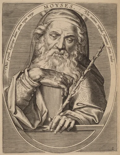 Moses by Theodor Galle; Jan van der Straet, print, 1613