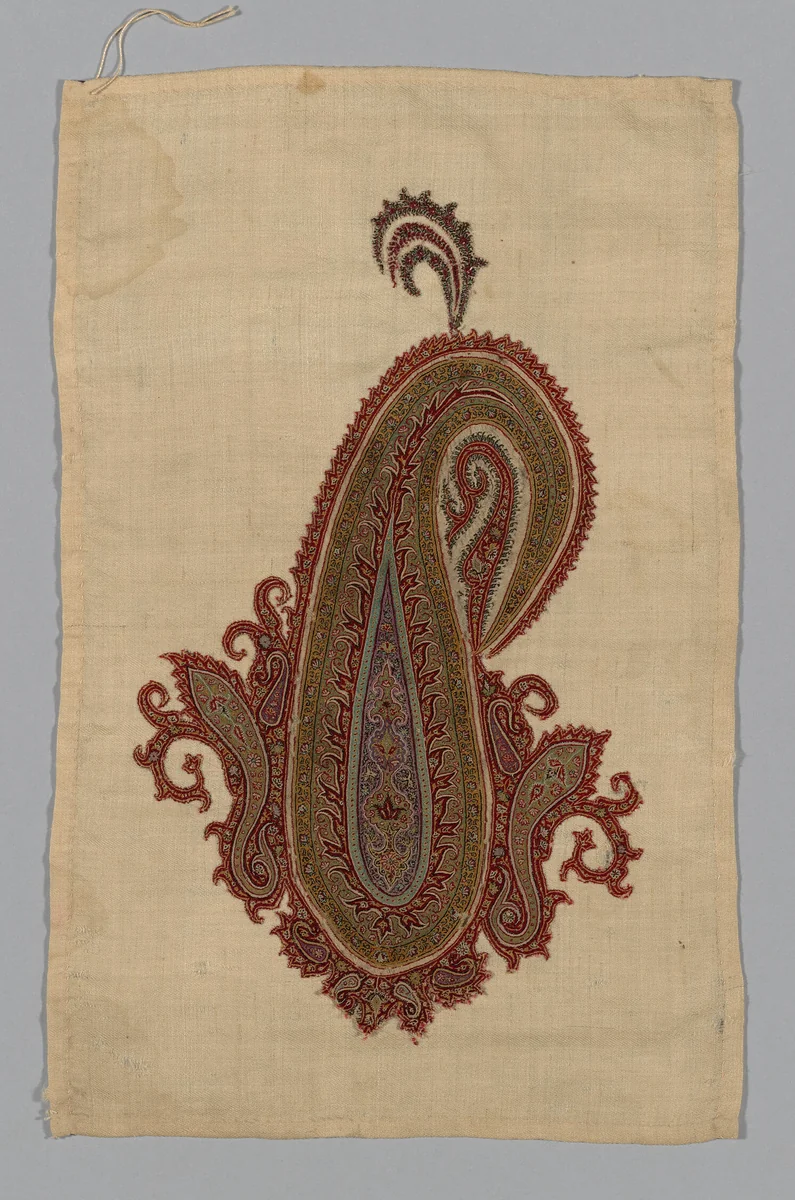Shawl Fragment by India, textile, 1870-1879