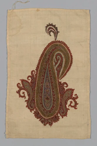 Shawl Fragment by India, textile, 1870-1879