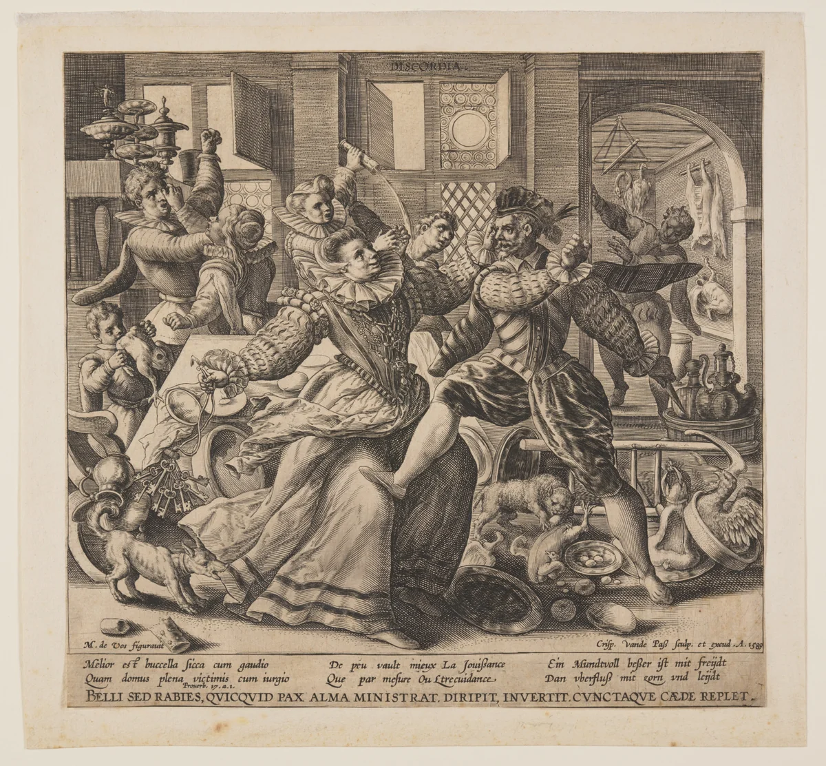 Discordia by Crispijn van de Passe I, print, 1589