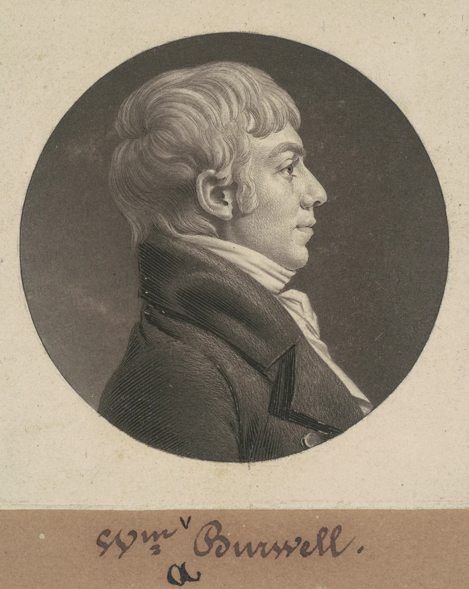 William Armistead Burwell by Charles B. J. Févret de Saint-Mémin, print, 1806