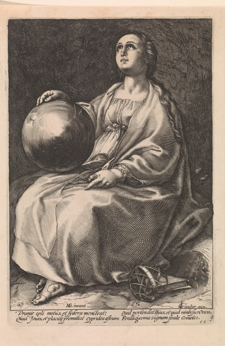 Urania by anonymous, print, 1601-1652