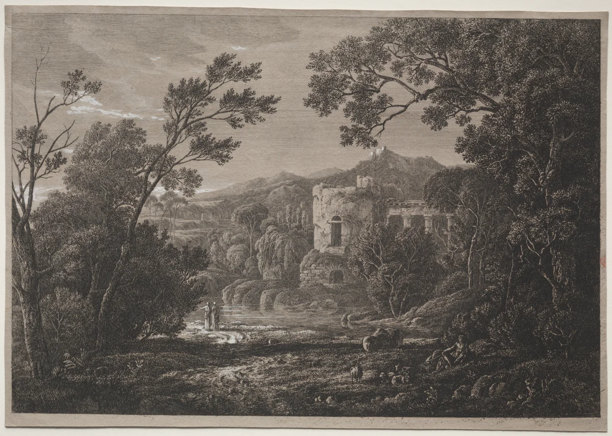 An Italian View by Joseph Rebell, print, 1805-1815