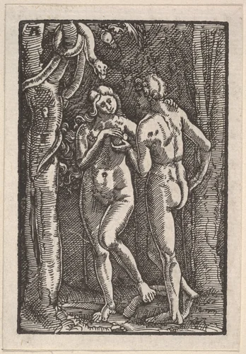 The Fall of Man, from "The Fall and Salvation of Mankind Through the Life and Passion of Christ" by Albrecht Altdorfer, print, 1508-1518