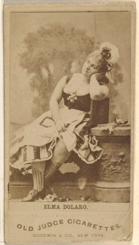 Elma Dolaro, from the Actors and Actresses series (N171) for Old Judge Cigarettes by Goodwin & Company, photograph, 1886-1890