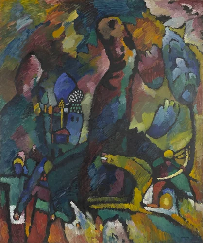 Picture with an Archer by Wassily Kandinsky, painting, 1909