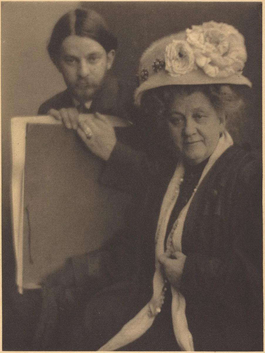 Alvin Langdon Coburn and His Mother by Clarence H. White, photograph, 1904-1914