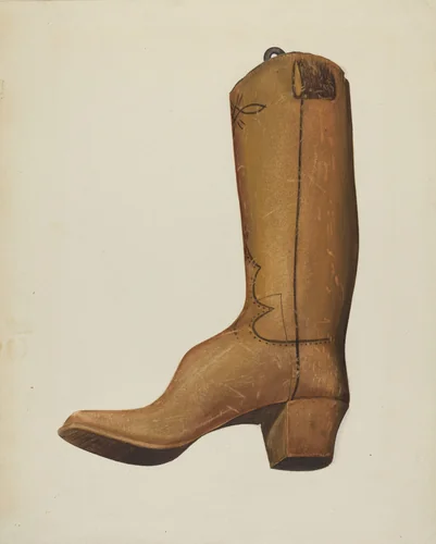 Boot Shop Sign by Alice Stearns, index of american design, 1937