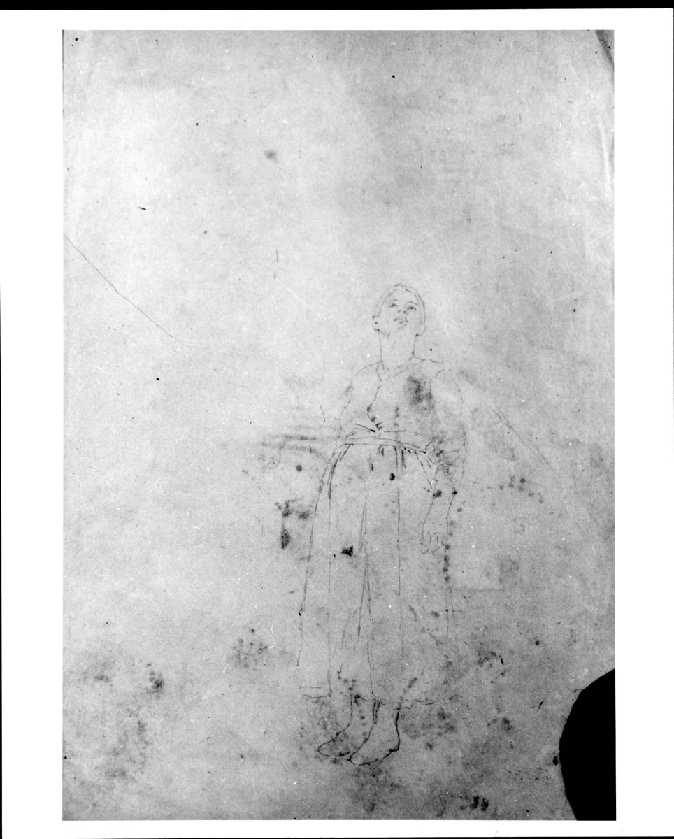 Sketch of Arm and Sketch of Two Hands by Thomas Hovenden, artwork, 1840-1895